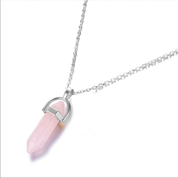 3/$30 DELICATE PINK OPAL SILVER NECKLACE CHAIN - Picture 3 of 5